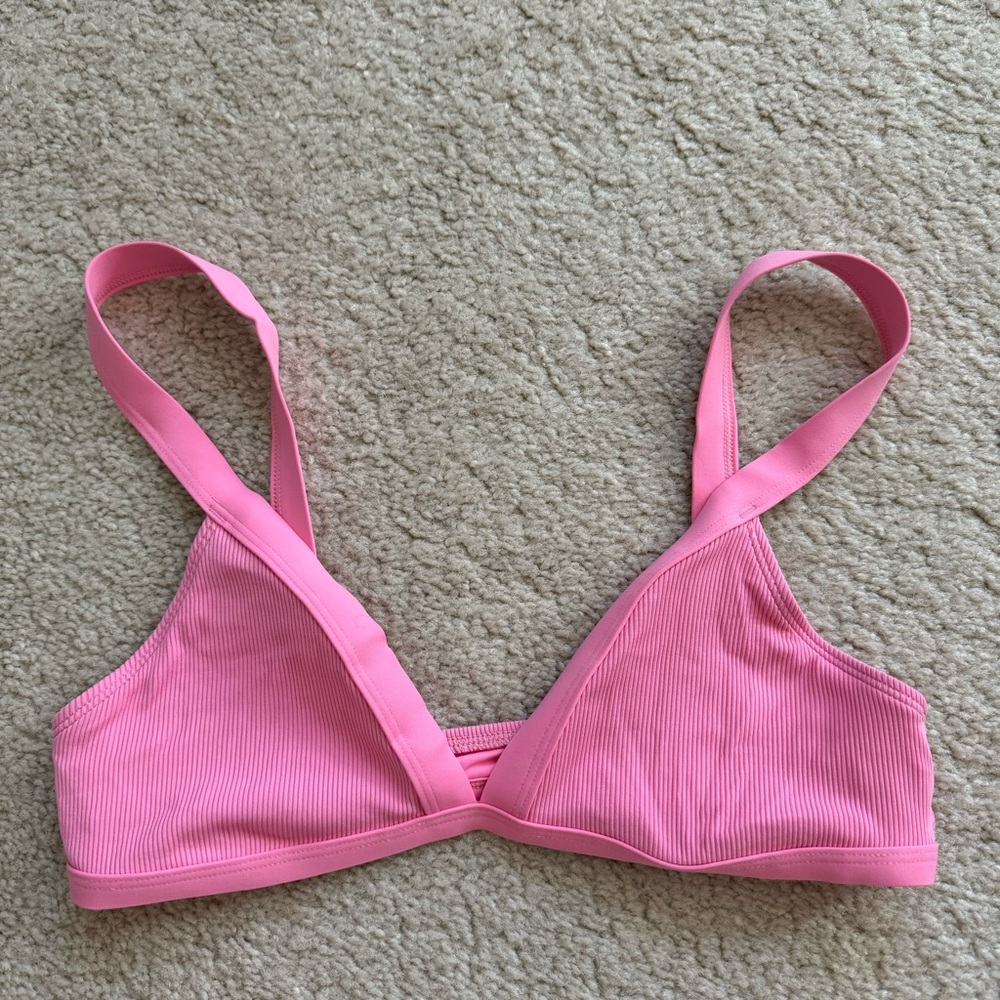 Lspace Pink Ribbed Bikini - Picture 3 of 8